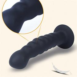 YiFeng Silicone Male Prostate Anal Butt Plug Realistic Dildo Female G-Spot Stimulator Sex Toy with Suction Base