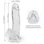 Liuyifo 7.28 Inch Silicone Waterproof Tools for Women with Strong Suction Cup Hands Free Tshirt