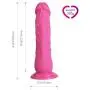 Realistic Dildo, Louviva 9 inch Lifelike Liquid Silicone Big Penis, Women Sex Toys with Strong Suction Cup (Pink)