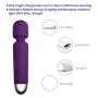 Powerful Cordless Handheld Therapeutic Wand Massager,USB Rechargeable,10x Multi-Speed Vibrations Personal Massager,Perfect for Back Legs Hand Pains,Purple,ALKAID Powerful Cordless Handheld Therapeutic Wand Massager,USB Rechargeable,10x Multi-Speed Vibrations Personal Massager,Perfect for Back Legs Hand Pains,Purple,ALKAID