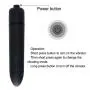 10 Speed Mini Type Black Bullet Vibrator G Spot Massage Stick for Women Men, Adult Sex Toy for Couple Flirting