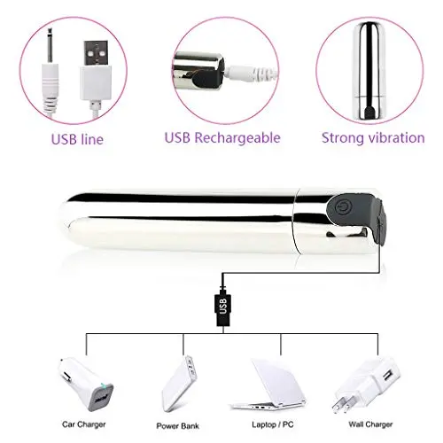 Lfcmf Mini Bullet Víbrǎtǒr Speed Adjustable USB Powerful Víbrǎting Egg ClïTöris Stǐmulator Toys for Women Lfcmf Mini Bullet Víbrǎtǒr Speed Adjustable USB Powerful Víbrǎting Egg ClïTöris Stǐmulator Toys for Women