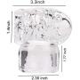 Massage Accessories Massager Head Cap Attachments Silicone Accessory Attachment (Clear)