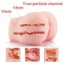 Male masturbator - Feelingirl Increase 3D Soft Sex Doll Realistic Silicone Sex Toy Ass with Vaginal and Anal Adult Product 2 Hole for Men Masturbation (3.5kg, 20X22.5X14cm)