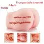 Male masturbator - Feelingirl Increase 3D Soft Sex Doll Realistic Silicone Sex Toy Ass with Vaginal and Anal Adult Product 2 Hole for Men Masturbation (3.5kg, 20X22.5X14cm)