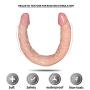 CHAODIAO Lifelike Massage Wand Double Sided Dîldɔ Female Pleasure Stick-LIUSHJ