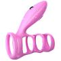Kenrtuers 2 Models Vibrating Stimulation Sleeve Ring Delay Ej-aculation Hard Er-ection Male Massage for Couples