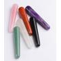 JIC Gem 6pc Natural Crystal Massage Wand for Face Acupuncture Therapy Pointed Stick Tretament Gua Sha Scraping Tool for Reiki Healing