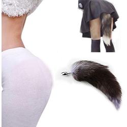 Sunnylela 3 Size Metal Amal Plug with Colorful for Fox Tail- Adult Health Six-Toys for Men Women