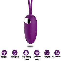 SOPHKO Bullet Vibrator - Rechargeable Remote Controlled G-Spot Vibrator with 12 Vibration Modes and Waterproof