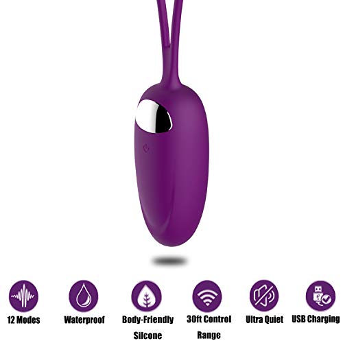SOPHKO Bullet Vibrator - Rechargeable Remote Controlled G-Spot Vibrator with 12 Vibration Modes and Waterproof