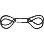 Doc Johnson Japanese Style Bondage - 100% Cotton Wrist or Ankle Cuffs - Quick, Easy Use and Removal, Black