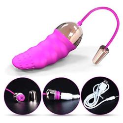 JADEKIOR 10 Frequency Silicone USB Rechargeable Adult Toys for Women-Hot Pink,Super Powerful But Very Quiet Motor