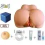 [ 5 in 1 ] Best Milf Ass Male Sex Toy for Men, Lifelike Lifesize Doll, Adult Masturbator for Masturbation, Vibrating Cock Ring, 1 Sex Lube, 1 Sex Toy Cleaner, 1 Boob Squeeze Ball …