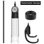 Penis Vacuum Pump for Men Erection Pumps Male Sex Toys, PALOQUETH Penis Enlargement Growth Pump with Pressure Gauge for Safe Suction Harder Erection, Soft Sleeve Quick Release Valve, 9 in