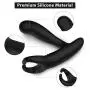 Prostate Massager Anal G Spot Vibrator with Dual Motors 11 Vibration Modes, PALOQUETH Adult Male Anal Sex Toys with Penis Ring Heating Function for P-Spot Testicles Perineum Stimulation, Rechargeable