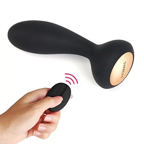 SVAKOM Julie Anal Plug Prostate Massager Adult Sex Toys For Men Remote Control Waterproof Rechargeable Sensuality Anal Vibrators Clitoral Stimulator Toy And Vies For Women Sex Discreet Package(Black)