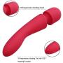 Wand Massager Vibrator Wireless Waterproof Auto heating Vibrator Electric Personal Handheld Rechargeable Cordless Vibrator Silicone foot Massager Magnetic charging With 10x Strong Vibration Modes