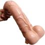 AZX Dildo Waterproof With suction cup Women Massage Wand Large Simulation horse penis Secret packaging, flesh color
