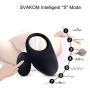 SVAKOM Winni Powerful Vibrating Cock Rings - Wireless Remote Control Penis Rings for Male or Couples - Adult Sex Toys Massagers Clitoral Stimulators Full Silicone Waterproof Vibes for Lovers(Black)