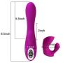 Handheld Computer Vibrator LED Light -7 Speed USB Cable Rechargeable Weaterproof Wand Massager Design for Bedroom