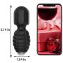 Mini Wand Massager with 10 Speeds Modes,Wireless Small Wand Massager for Neck Back Shoulder (Black)