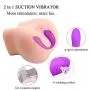 Clitoris Heating Sucking Vibrator, G Spot Vaginal Dildo Vibrator Waterproof, Invisible Wearable Remote Massager, Rechargeable Sex Toy for Women and Couples