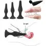 4PCS Anal Plug Set Medical Silicone Sensuality Anal Massager(Black) 1 Set 4PCS Anal Plug Set Medical Silicone Sensuality Anal Massager(Black) 1 Set