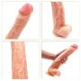 FXH 13 Inch Huge Soft Female Personal Relax Massagen Diden for Women Toy with Suction Cup