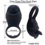 Vibrating Penis Ring Rechargeable Silicone Cock Ring Stimulator for Male Longer Lasting Erections Sex Toys