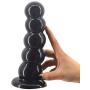 DanHu-Massagers Anall Massage But-t Toys Stick Beginner Kit Set PVC Thick A-nus Beads Expander for Dilation Therapy Black