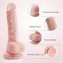Realistic Ultra-Soft Dildo for Beginners with Flared Suction Cup Base for Hands-Free Play, PALOQUETH Flexible Dildo with Curved Shaft & Balls for Vaginal G-Spot & Anal Prostate Play 6.7" Realistic Ultra-Soft Dildo for Beginners with Flared Suction Cup Base for Hands-Free Play, PALOQUETH Flexible Dildo with Curved Shaft & Balls for Vaginal G-Spot & Anal Prostate Play 6.7"