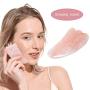 Jade Double-Head Roller Massager Natural Pink Opal Stone Slimming Face Neck Anti-wrinkle Massager Skincare Tool with GuaSha tool with a gift box W3915 (Opal)