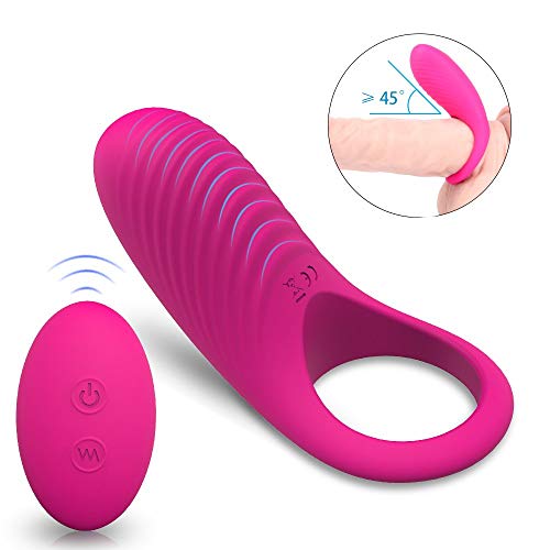 Xoolover Vibrating Cock Rings Remote Control Rechargeable Penis Ring & Clitoral Vibrators Vibes Stimulators Sex Toys for Men, Women and Couples