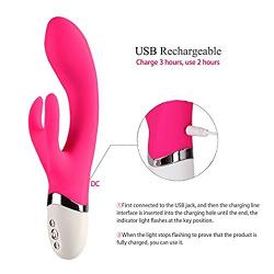 Handheld Wireless Waterproof Massager, Skin Friendly Silicone, 5 Kinds of Silent Vibration Mode - USB Charging - Relieve Muscle Pain