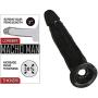 MISSOX Reusable Sleeve for Men Realistico Extender Enlargement 9 INCH Large Black