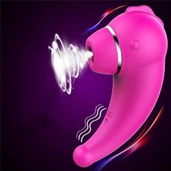 Maxvib Gift for Girlfriend Quiet Sea Horse Small Rechargeable Clitorial-sucktion Cup for Women 20 Modes Waterproof Silent Design