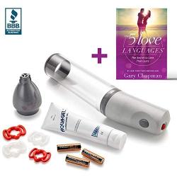 Gesiva Automatic Vacuum Therapy System Kit | Pump & 4 Bands for Men - Free Book Included  The 5 Love Languages