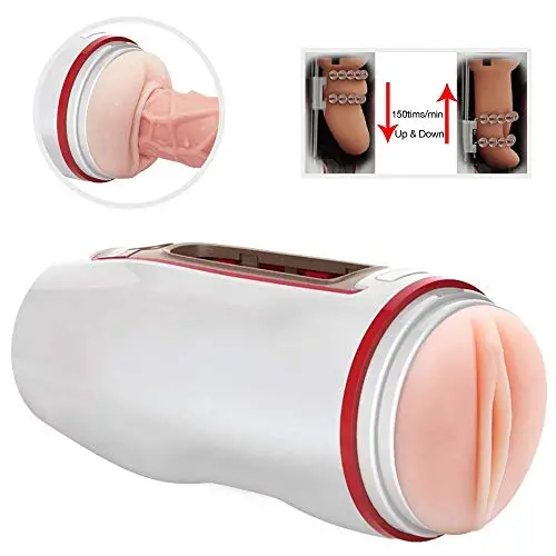 Male Masturbator Cup, 4D Realistic Vagina Pocket Pussy, Powerful Thrusting Adult Sex Toys for Men with 10 Frequencies Modes and 6 Moan Stroker Magnetic USB Rechargeable Penis Training for Masturbation Male Masturbator Cup, 4D Realistic Vagina Pocket Pussy, Powerful Thrusting Adult Sex Toys for Men with 10 Frequencies Modes and 6 Moan Stroker Magnetic USB Rechargeable Penis Training for Masturbation