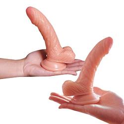 Yasuodd Lifelike for Women 6.29 Inch Women Massager with Strong Suction Cup (Color : Skin)