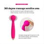 Wand Bullet Massager Rechargeable Handheld 10 Speed ohohoh Cordless Electric Vibrator Therapeutic Body Vibrating Toys for Muscle Aches, Sports Recovery, Compact & Travel Friendly, Pink (Pack of 1)