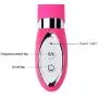 Loveria Vibrating Multispeed Silicone Lovers Ribbed Screw Thread Dildo 100% Pure Medical Grade Silicone Waterproof 10 Powerful Functions G-spot Vibrator Sex Toy for Adults(Pink)