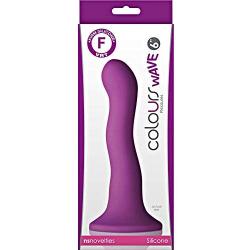 Ns Novelties Ns Novelties Colours Wave 6-inch Dildo, Purple