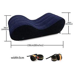 Inflatable Sexy Pillow,Portable Chair/Pillow/Lounge Aid Cushion Triangle Wedge Adult Couple Game Toy (Magic Cushion