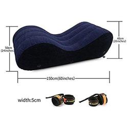 Portable Inflatable Sofa Wedge Pillow Climax Magic aid Position for Deeper Position Support PVC Flocking Bed Wedge Pillow for Couples Travel Exercise Bed Skills