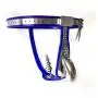 Ozcrlife Chastity Lock Metal Stainless Steel Gay Mens Chastity Belt T-Type Chastity Pants with Anal Plug Sex Toys,75~90Cm