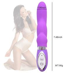 G Spot Dildo Vibrator for Female with 10 Strong Vibration Modes Vagina Clitoris Anal Stimulator Silicone Adult Sex Toy Gift for Women Couple(Purple)