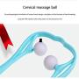 Office Neck Massager,Pressure Point Massager,Home Manual Neck and Shoulder Finger Pressure deep Tissue Trigger Point Manual self Muscle Massage (Blue)