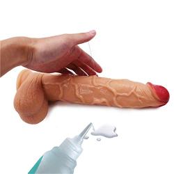 Lfcmf 11.6 inches Lifelike Huge Women Personal Relax Massager Material (Color : Beige)