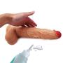 Lfcmf 11.6 inches Lifelike Huge Women Personal Relax Massager Material (Color : Beige)
